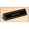 Black Stained Piano Finish Nameplate